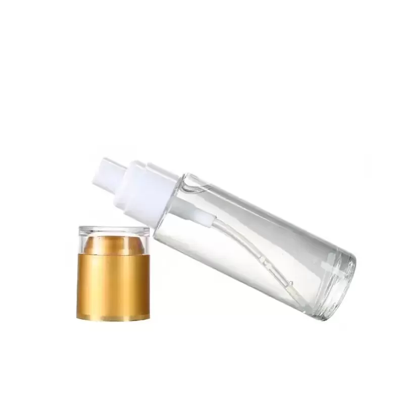 bouteille-en-verre-transparent-avec-pompe-dore-pour-l-emballage-cosmetique-de-luxe-serum-lotion-creme-font-de-teint