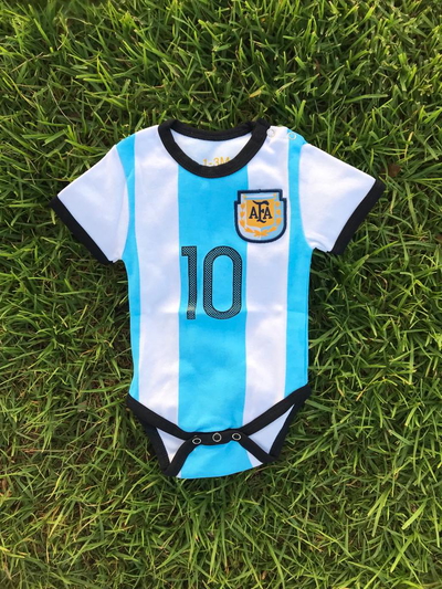 Maillot Officiel de l'Argentine pour les bébés Coton 💯