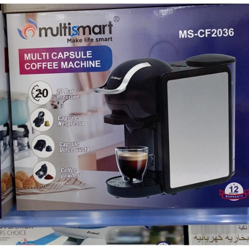 Multi Capsule Café Machine 3en1 0.8L 1450W 20Bar MultiSmart  MS-CF2036