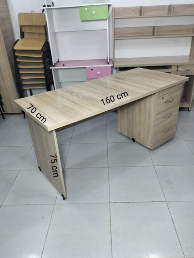 Bureau 3 Tiroir FIX 1.60m