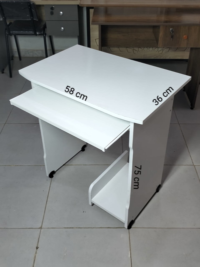 Table PC 58cm Blanc