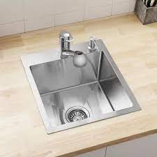 EVIER INOX STANL 304 AVEC TOU ROBNT L50.5X45 PELBA