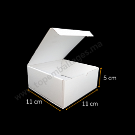 Boîte d'expédition avec adhésif carton kraft 10.9x11.7x4cm - par