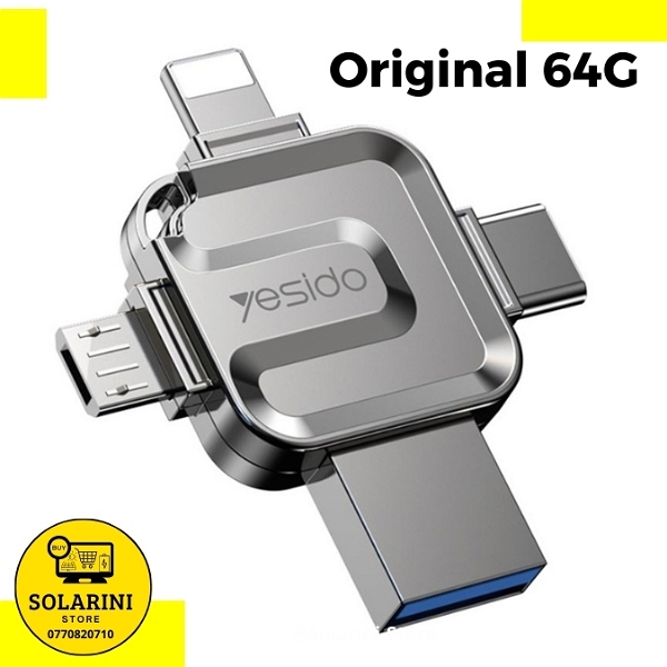 Original 64G FlashDisk  3 in 1 OTG Micro USB/Type C/Lightning On The Go Converter