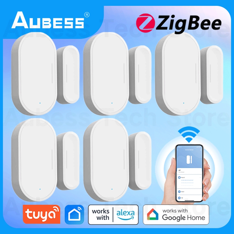 AUBESS-capteur-de-porte-intelligent-Tuya-Zigbee-d-tecteur-d-ouverture-et-de-fermeture-de-porte