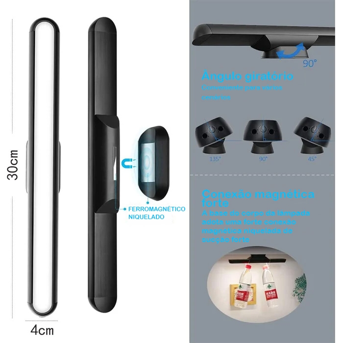 Magnetic Rechargeable Long Battery Life Touch Lamp 2