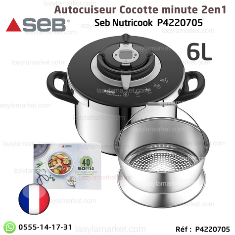 Seb Nutricook Cocotte Minute - 6L - P4220705 - Laayla Market