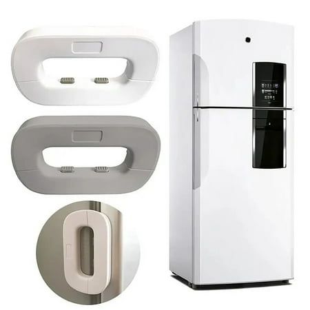 Refrigerator Lock-Kitchen Cabinet and Door Lock,Fridge Safety Lock,Childproofing Lock,Home Organization Tool,Prevent Accidental Opening of Fridge or Cabinets,Tools&Home Improvement_Plastic, A-443, Size_Free Size, Mu