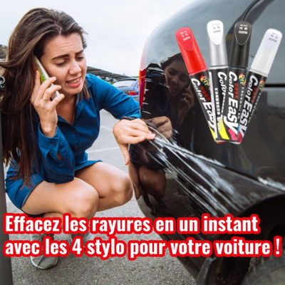 4 stylos pour Réparation des rayures de voiture