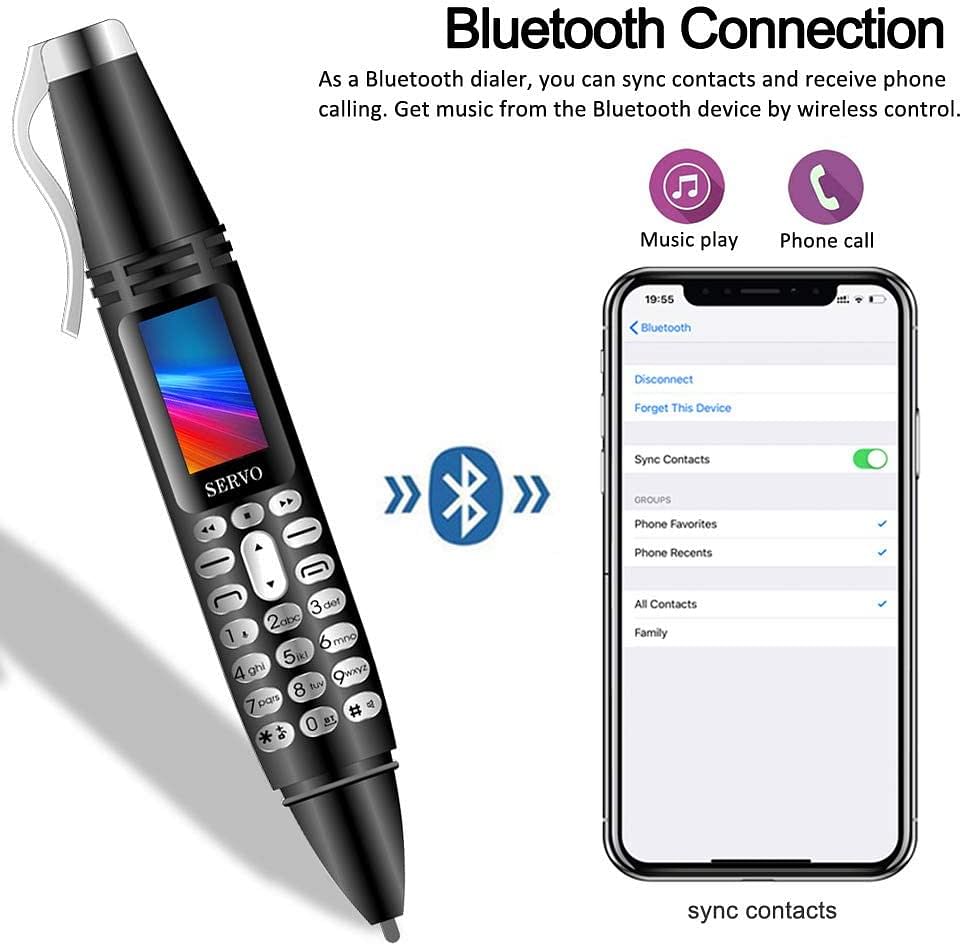 Pen Mini Cell Phone Bluetooth Dialer 0.96