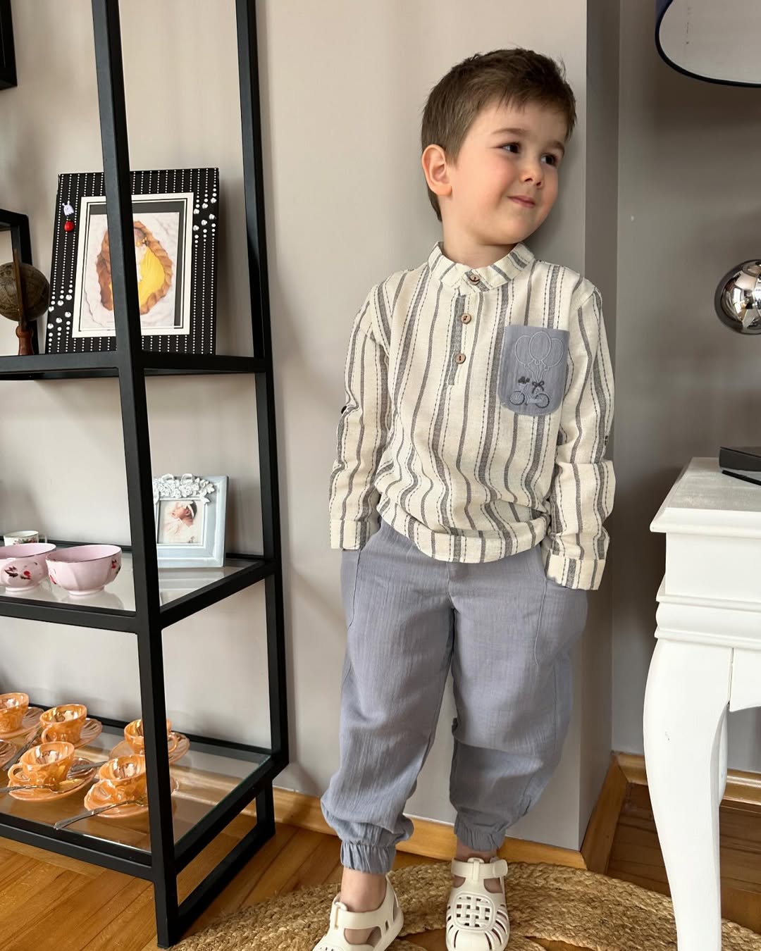 🌎www. bamastorekids.com profildeki Web adresimizi tıklatarak ürüne ve diğer ürünlere ulaşabilir detaylı bilgi alabilirsiniz  Çok sevilen takımımıza yeni renkler eklendi🧡Çizgili Müslin takım 2-3-4-5-6-7-8-9  (2)
