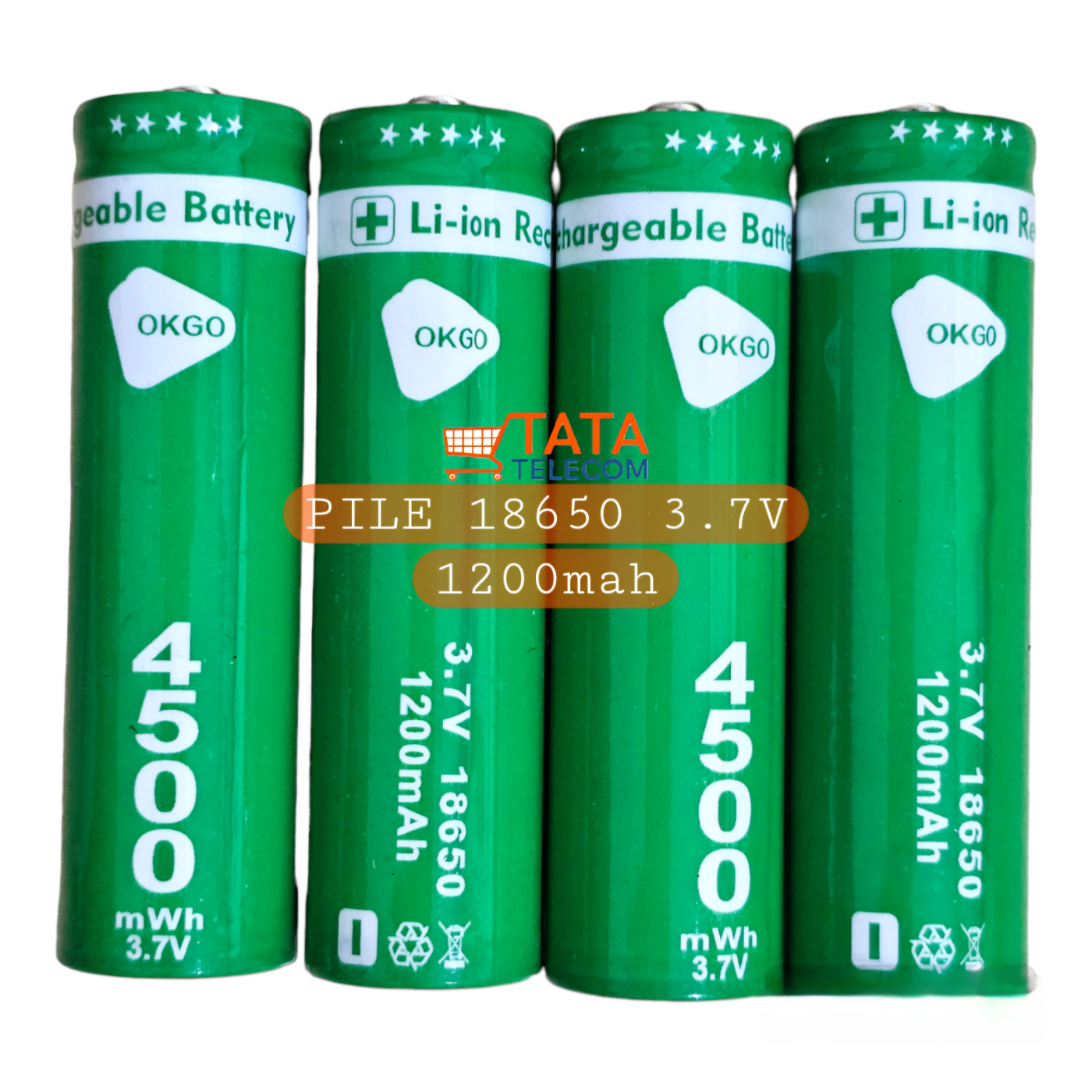 Pile 18650 3.7v 1200mah