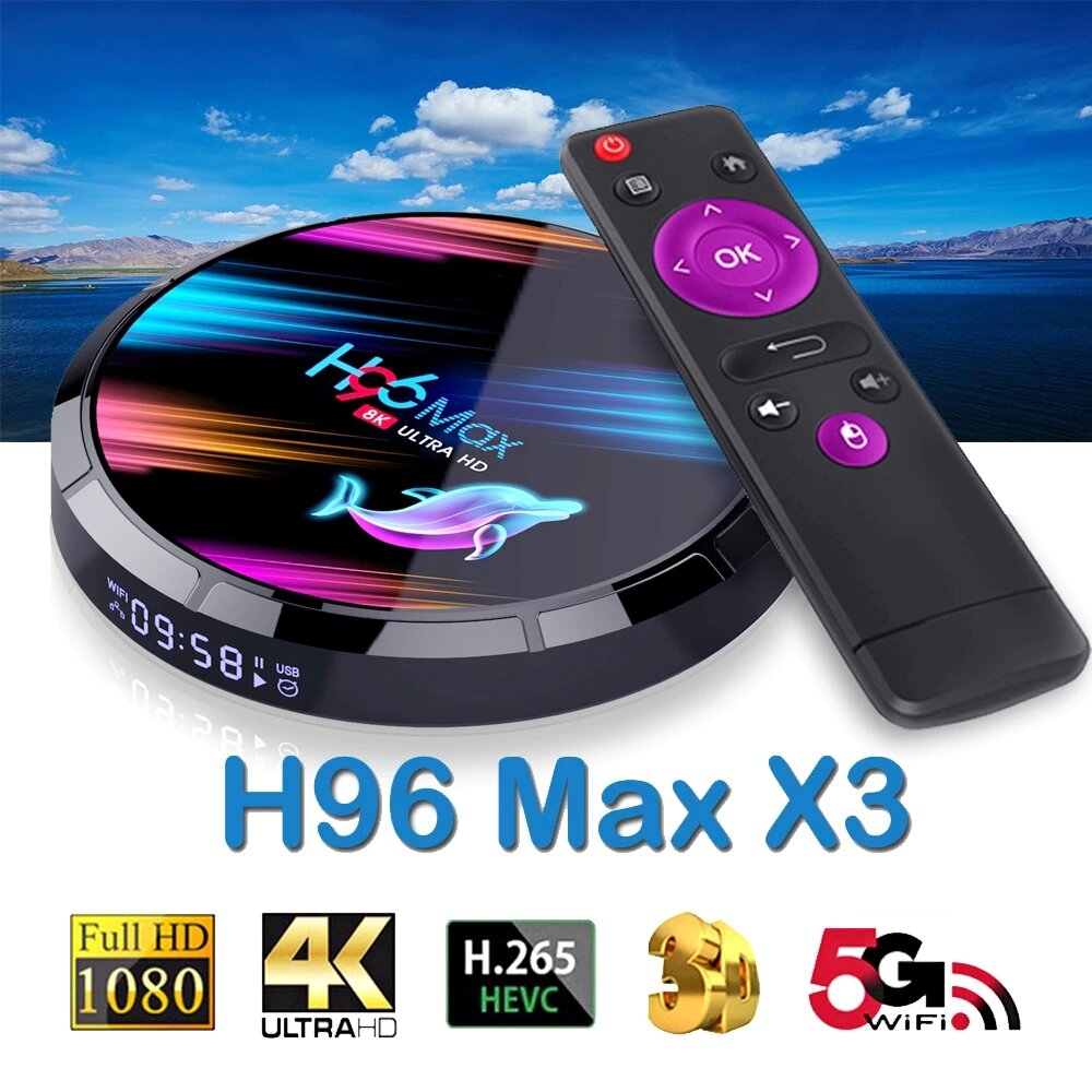 New-h96-max-x3-Android-9-0-TV-BOX-Amlogic-S905X3-Quad-Core-4GB-64GB-8K