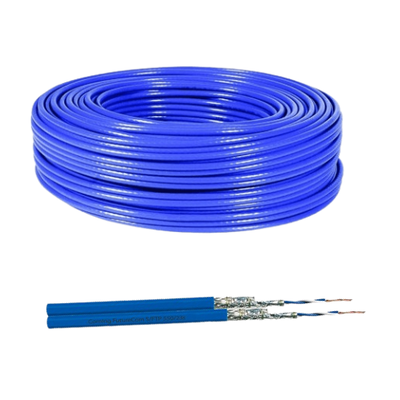 ROULEAU CABLE 4F/FTP CAT6 LSOH BLEU CO-500 métre