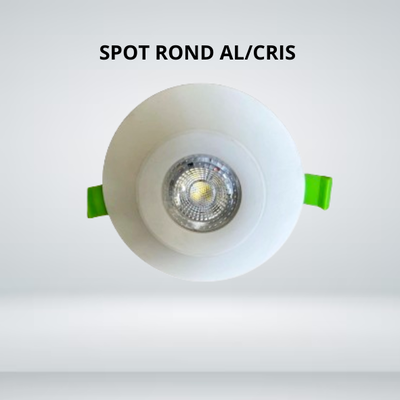 SPOT ROND AL/CRIS GU10 SH-C009 BLABC