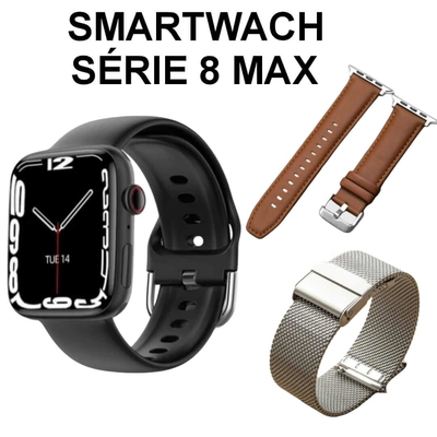 Smart Watch série 8 MAX + 3 Bracelets