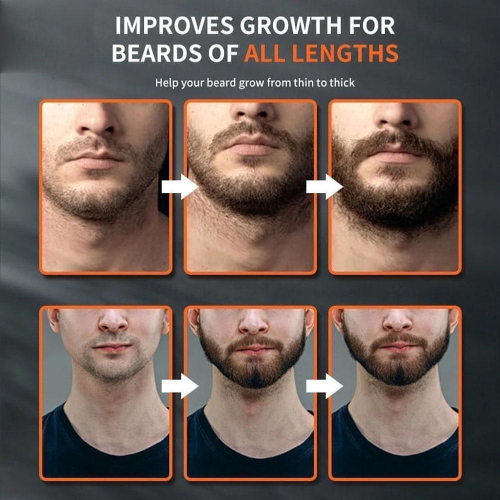 Beard Growth Oil Serum Fast Growing Beard Mustache Grooming fo W4H8 Facial V0G7 - Photo 8_11