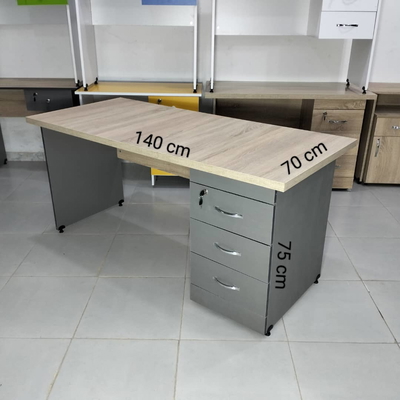 Bureau 3 Tiroir FIX 1.40m