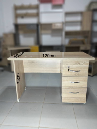 Bureau 3 Tiroir FIX 1.20m