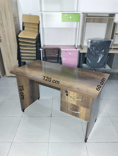 Bureau 2 Tiroir 1.20m