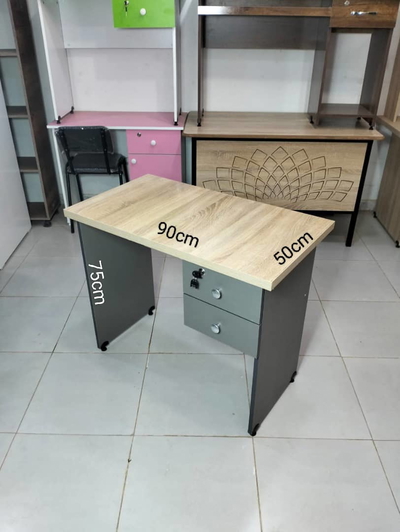 Bureau 2 Tiroir 90 cm