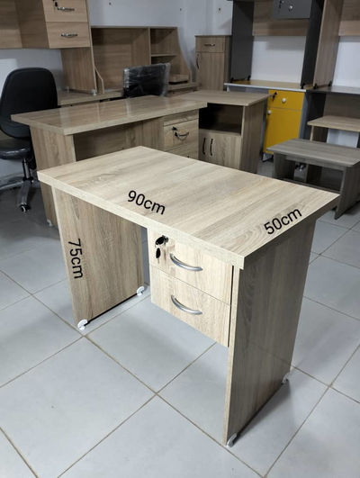 Bureau 2 Tiroir 90 cm